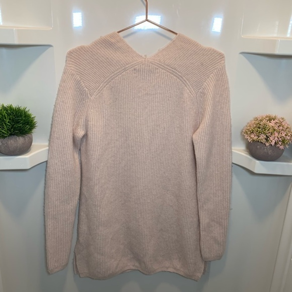 Loft Soft Ribbed V Neck Sweater - Picture 9 of 12